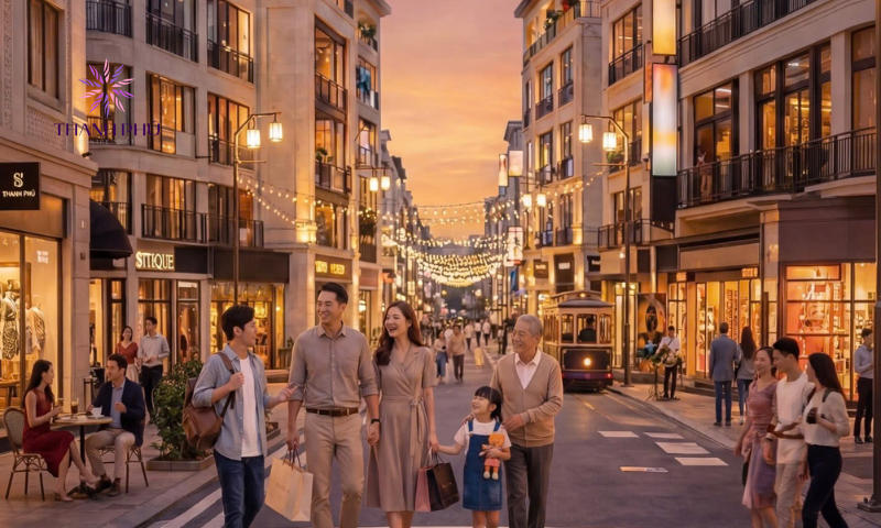 Khu phố thương mại sầm uất tại Thanh Phú Centre Point